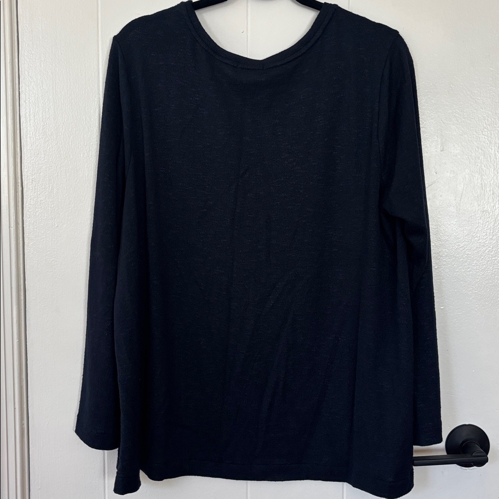 Van Heusen Navy Floral Knit Sweater - Size XL - Picture 5 of 10